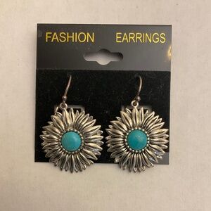 Pierced Silver Earrings